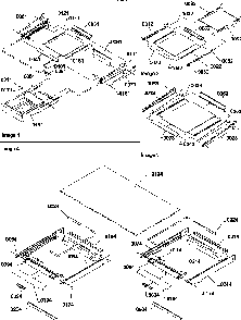 Shelving Assemblies Diagram and Parts List for TR18TE-P1303101WE  Amana Refrigerator