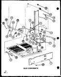 REAR COMPONENTS Diagram and Parts List for BX20K P7812512W W Amana Refrigerator