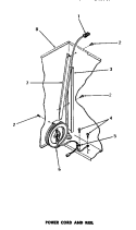 POWER CORD & REEL Diagram and Parts List for DC5710  Speed Queen Dishwasher