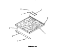 CABINET TOP Diagram and Parts List for DC5610  Speed Queen Dishwasher