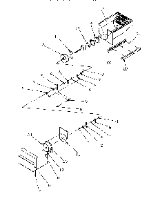 Crushed Ice Bucket Diagram and Parts List for SRDE27S3W-P1190601WW  Amana Refrigerator
