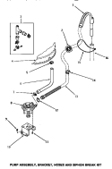 PUMP ASSY / BRKT / HOSES & SIPHON BREAK KIT Diagram and Parts List for AA8431  Amana Washer