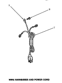 WIRE HARNESSES & POWER CORD Diagram and Parts List for AA8431  Amana Washer