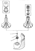 DRIVE BELL (CHANGE) Diagram and Parts List for AA6421  Amana Washer