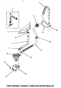 PUMP ASSY / BRKT / HOSES & SIPHON BREAK KIT Diagram and Parts List for AA6421  Amana Washer
