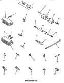 WIRE TERMINALS Diagram and Parts List for AA6421  Amana Washer