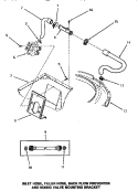 INLET / FILL HOSE / BACK FL PREVENTER & BRKT Diagram and Parts List for AA5421  Amana Washer