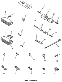WIRE TERMINALS Diagram and Parts List for AA5421  Amana Washer