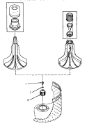 DRIVE BELL (CHANGE) Diagram and Parts List for AA3410  Amana Washer