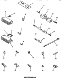 WIRE TERMINALS Diagram and Parts List for AA3410  Amana Washer
