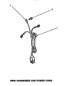 WIRE HARNESSES & POWER CORD Diagram and Parts List for AA3410  Amana Washer