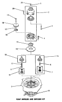 PUMP IMPELLER & DIFFUSER KIT Diagram and Parts List for DC5600  Speed Queen Dishwasher