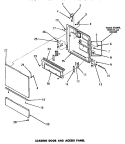 LOADING DOOR & ACCESS PANEL Diagram and Parts List for DL5700  Speed Queen Dishwasher