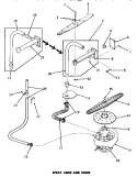 SPRAY ARMS & HOSES Diagram and Parts List for DL5700  Speed Queen Dishwasher