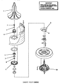 SHORT POST DRIVE (ADDITION) Diagram and Parts List for HA3001  Amana Washer