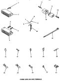 POWER CORD & WIRE TERMINALS Diagram and Parts List for HA3001  Amana Washer