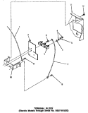 TERMINAL BLOCK (THRU SN S6271975XG) Diagram and Parts List for AE5113  Speed Queen Dryer