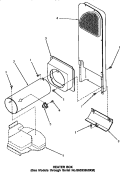 HEATER BOX (THRU SN S6333959XM) Diagram and Parts List for AG4219  Speed Queen Dryer
