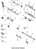 POWER CORD & TERMINALS Diagram and Parts List for AG4219  Speed Queen Dryer