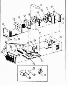 Cabinet Parts Diagram and Parts List for ACE245E  Amana Air Conditioner