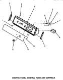 GRAPHIC PANEL, CONTROL HOOD & CONTROLS Diagram and Parts List for AE3213  Speed Queen Dryer