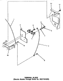 TERMINAL BLOCK (THRU SN S6271975XG) Diagram and Parts List for AE3213  Speed Queen Dryer