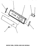 GRAPHIC PANEL, CONTROL HOOD & CONTROLS Diagram and Parts List for NG2119  Speed Queen Dryer