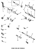 POWER CORD & TERMINALS Diagram and Parts List for NG2119  Speed Queen Dryer