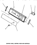 GRAPHIC PANEL, CONTROL HOOD & CONTROLS Diagram and Parts List for NE2113  Speed Queen Dryer