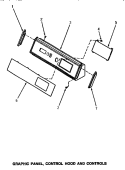GRAPHIC PANEL, CONTROL HOOD & CONTROLS Diagram and Parts List for AG7139  Speed Queen Dryer