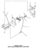 TERMINAL BLOCK (THRU SN S6271975XG) Diagram and Parts List for NE7313  Speed Queen Dryer