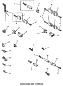 POWER CORD & TERMINALS Diagram and Parts List for NE7313  Speed Queen Dryer
