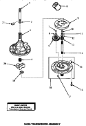 34526 TRANSMISSION ASSY Diagram and Parts List for AWM392L  Amana Washer