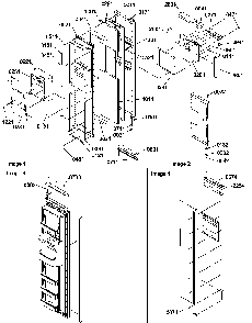Freezer Door Diagram and Parts List for SBDT520SW-P1185103WW  Amana Refrigerator