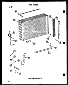 Section 4 Diagram and Parts List for 212-2JM P54655-65R Amana Air Conditioner