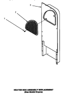 HEATER BOX ASSY (REPLACEMENT) Diagram and Parts List for AGM399  Speed Queen Dryer