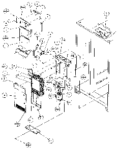 Evaporator & Air Handling Diagram and Parts List for 36761-P1135802W  Amana Refrigerator