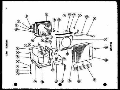 Interior Parts (11-5g/p54390-70r) (11-5j/p54390-70r) (11-5gh/p54390-72r) Diagram and Parts List for 11-2JM P54336-36R Amana Air Conditioner