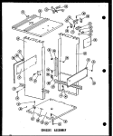 CHASSIS ASSY Diagram and Parts List for ESMC-1-AG P1801102T G Maytag Trash Compactor