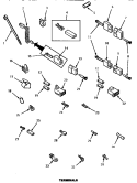 TERMINALS Diagram and Parts List for AEM677W  Speed Queen Dryer