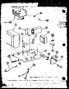 Transformer/magnetron Diagram and Parts List for RRL-10XA P75594-5M Amana Microwave