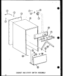 CABINET AND START SWITCH ASSY Diagram and Parts List for ESMC-1-A P1801108T A Maytag Trash Compactor