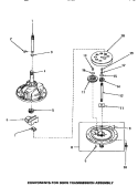 30978 TRANSMISSION ASSY COMPONENTS Diagram and Parts List for NA5321  Amana Washer