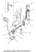 PUMP ASSY / BRKT / HOSES & SIPHON BREAK KIT Diagram and Parts List for NA5321  Amana Washer