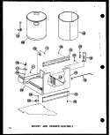 BUCKET AND DRAWER ASSY Diagram and Parts List for ESMC-1-AG P1801111T G Maytag Trash Compactor