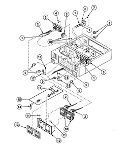 Control Panel Diagram and Parts List for SSEZ07QF1500  Speed Queen Dryer