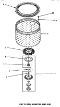 Part Location Diagram of 32838 Whirlpool WASHTUB