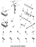 POWER CORD & WIRE TERMINALS Diagram and Parts List for NA3312  Amana Washer