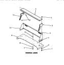 CONTROL HOOD Diagram and Parts List for DG3331  Speed Queen Dryer