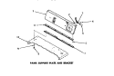 PANEL SUPPORT PLATE & BRACKET Diagram and Parts List for DG3331  Speed Queen Dryer